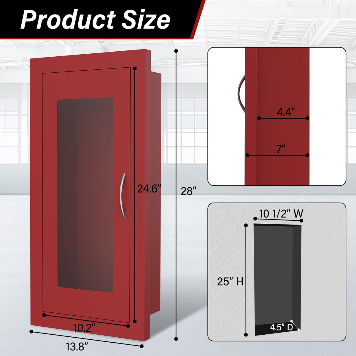 Recessed Wall Extinguisher Cabinet D76425