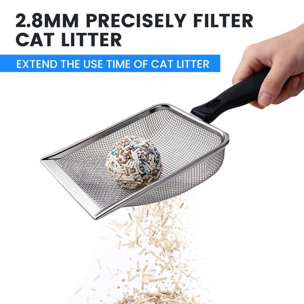 Stainless Steel Mesh Cat Litter Scoop 2.8mm Hole E272897