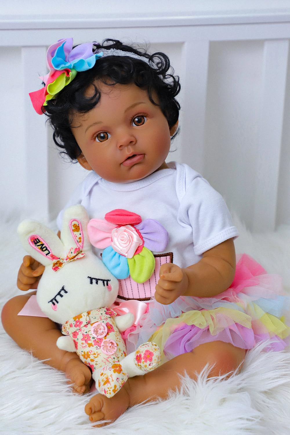 Black 20 Inch Reborn Baby Doll S334275