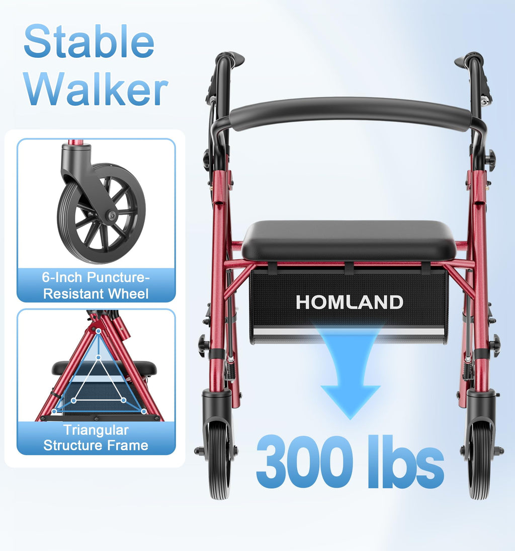 Foldable Walkers with Seat F7277