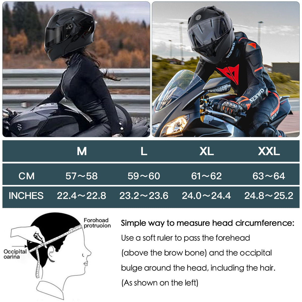 DOT Approved Bluetooth Modular Motorcycle Helmet R542
