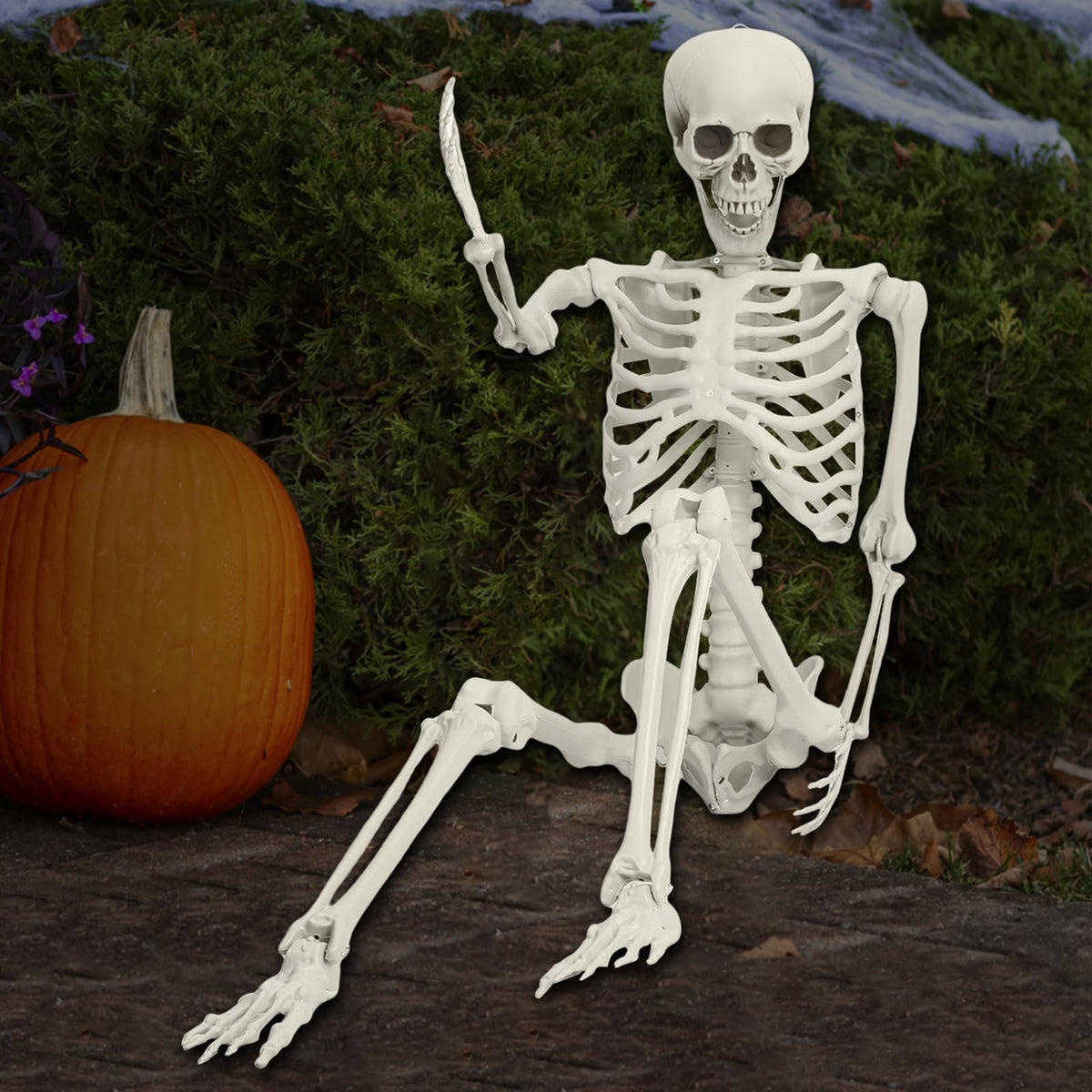 5.4FT Posable Full Body Skeleton with Movable Joints N2791