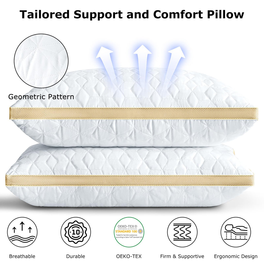 King Size Cooling Down Alternative Pillows Set of 2 Z4939