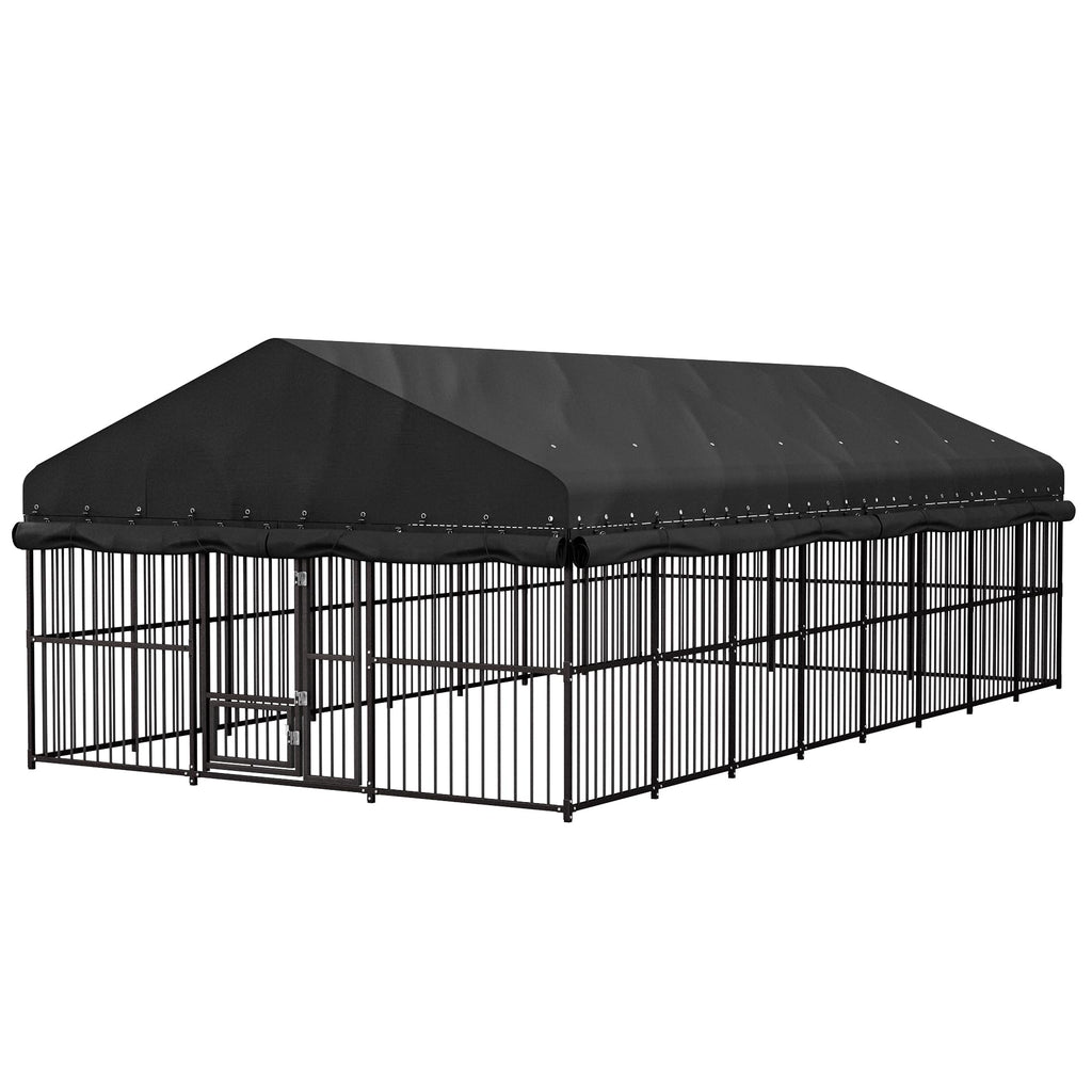 10x20 FT Heavy Duty Outdoor Dog Kennel with Roof R3083