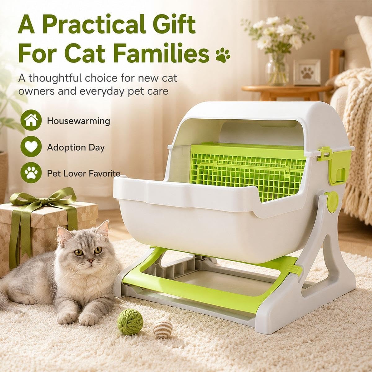 Manual Sifting Cat Litter Box K72890