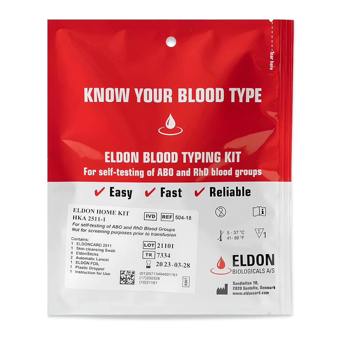Home Blood Typing Kit N6567