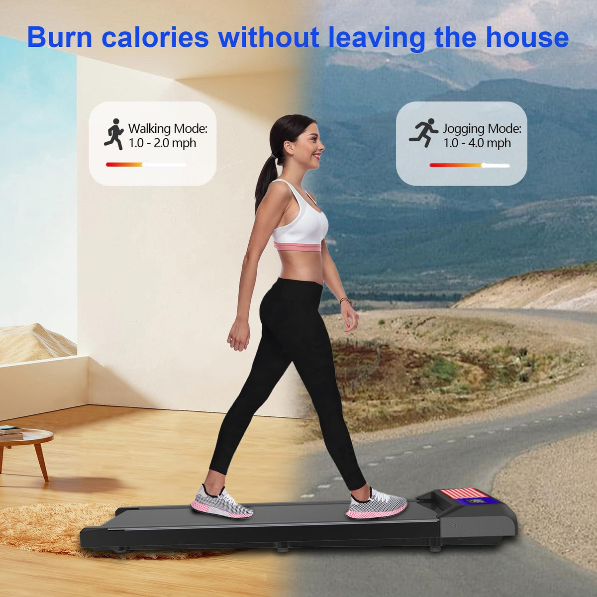 Under Desk Treadmill with 5% Incline R636639