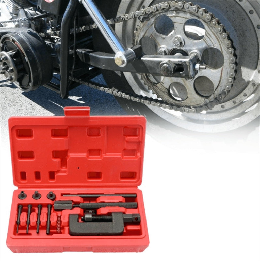 Motorcycle Bike Chain Breaker Riveter Tool Set with Carry Box S485