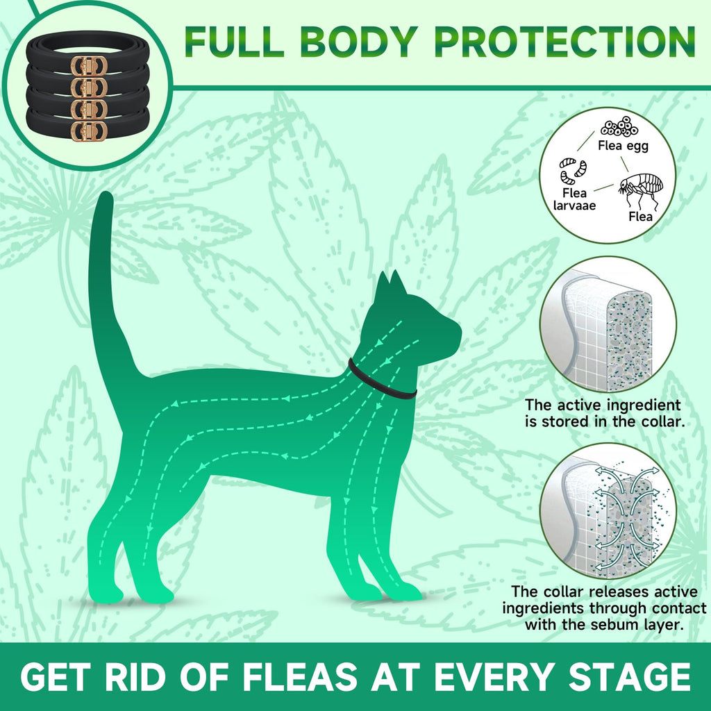 4 Pack Flea Collar for Cats Z477603