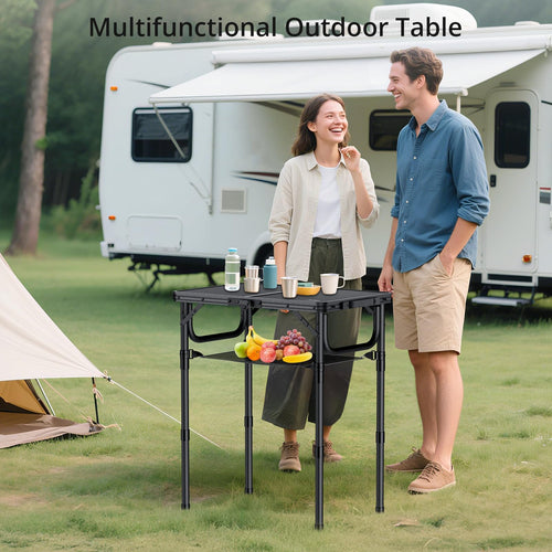 24"X 16" Adjustable Height Folding Camping Table P1214