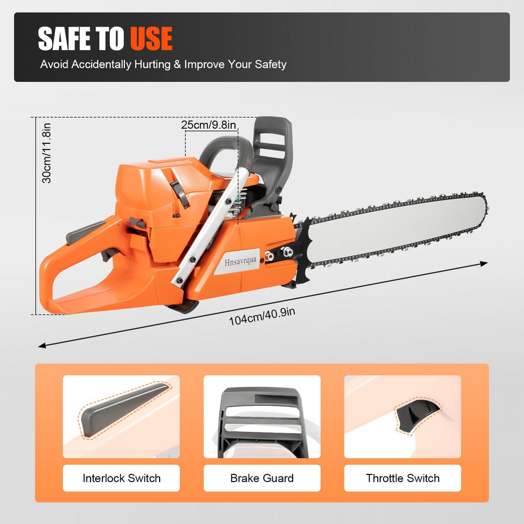 24 Inch 2-Stroke Gas Chainsaw Y33367