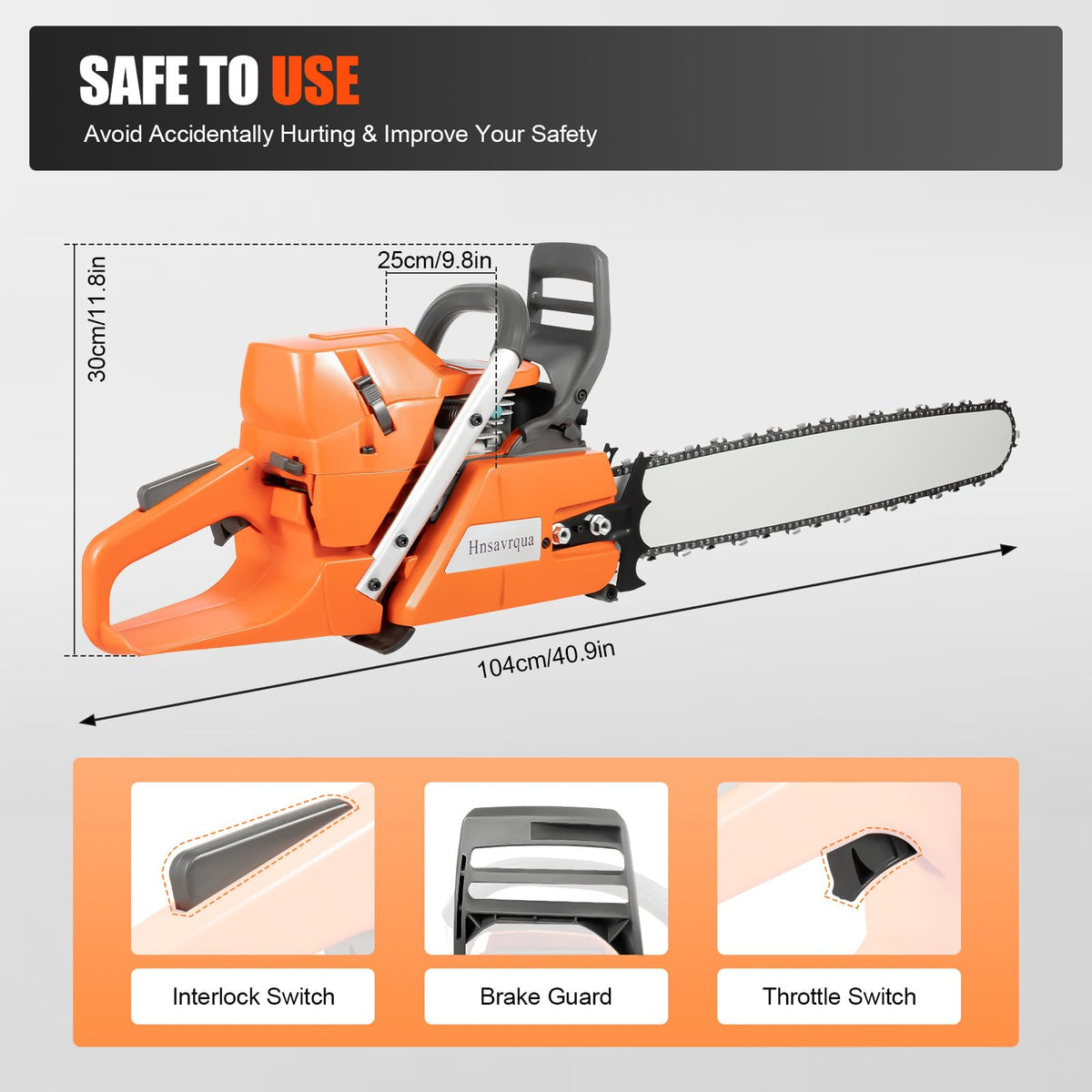 24 Inch 2-Stroke Gas Chainsaw Y33367