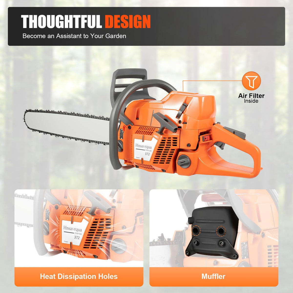 24 Inch 2-Stroke Gas Chainsaw Y33367