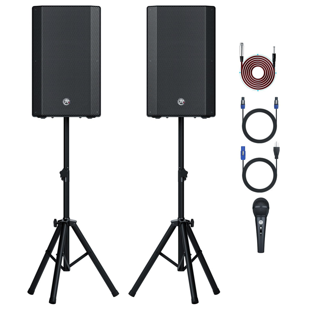 Dual 15" 2000W PA System with 2 Mic Inputs K17702