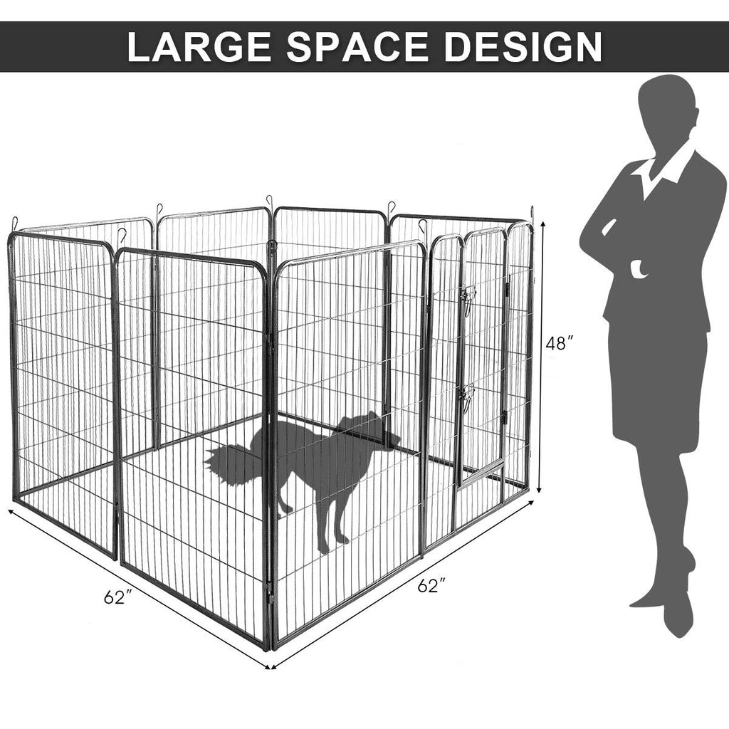48 inch 8 Panel Metal Dog Playpen A96145