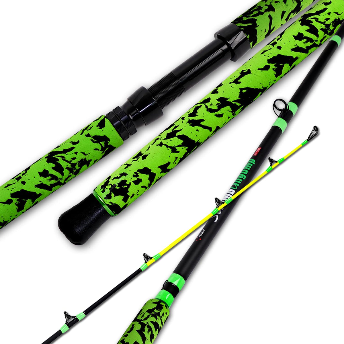 Green Catfish Fishing Rod 2 Piece Y51010