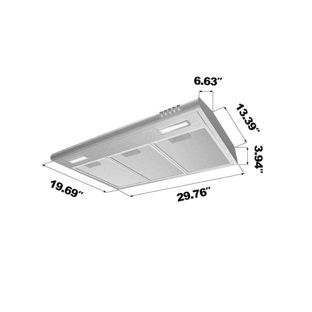30 Inch Under Cabinet Stainless Steel Range Hood F1627