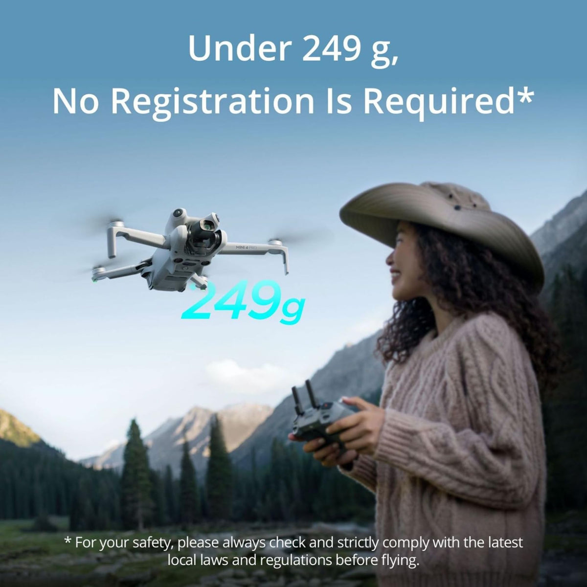 Mini 4 Pro Drone with Camera 4K 249 g 34 Mins Flight Time B585