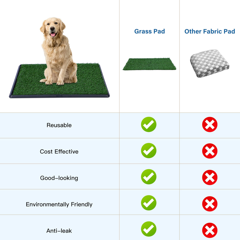Artificial Grass Dog Potty Pad with Tray 20x30 inch F437341