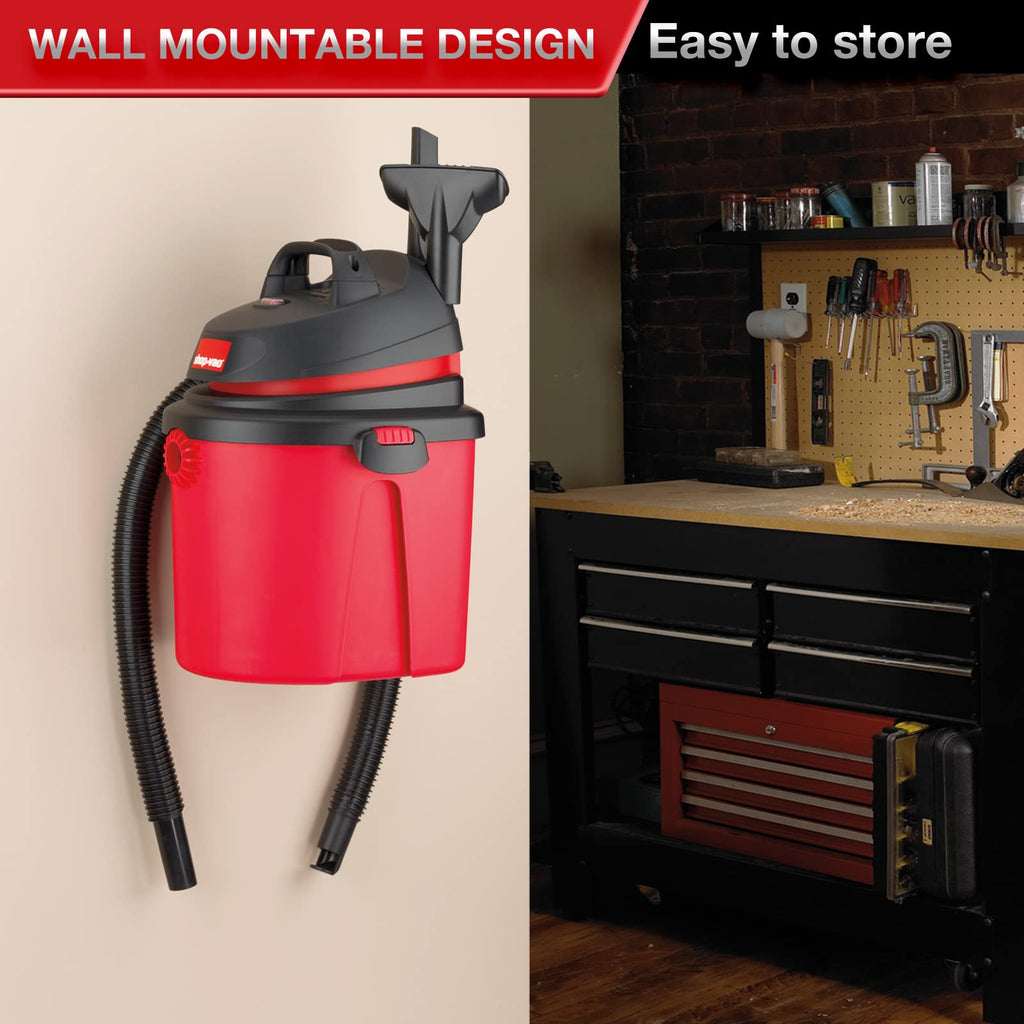 4 Gallon 4.0 Peak HP Wet/Dry Vacuum U108