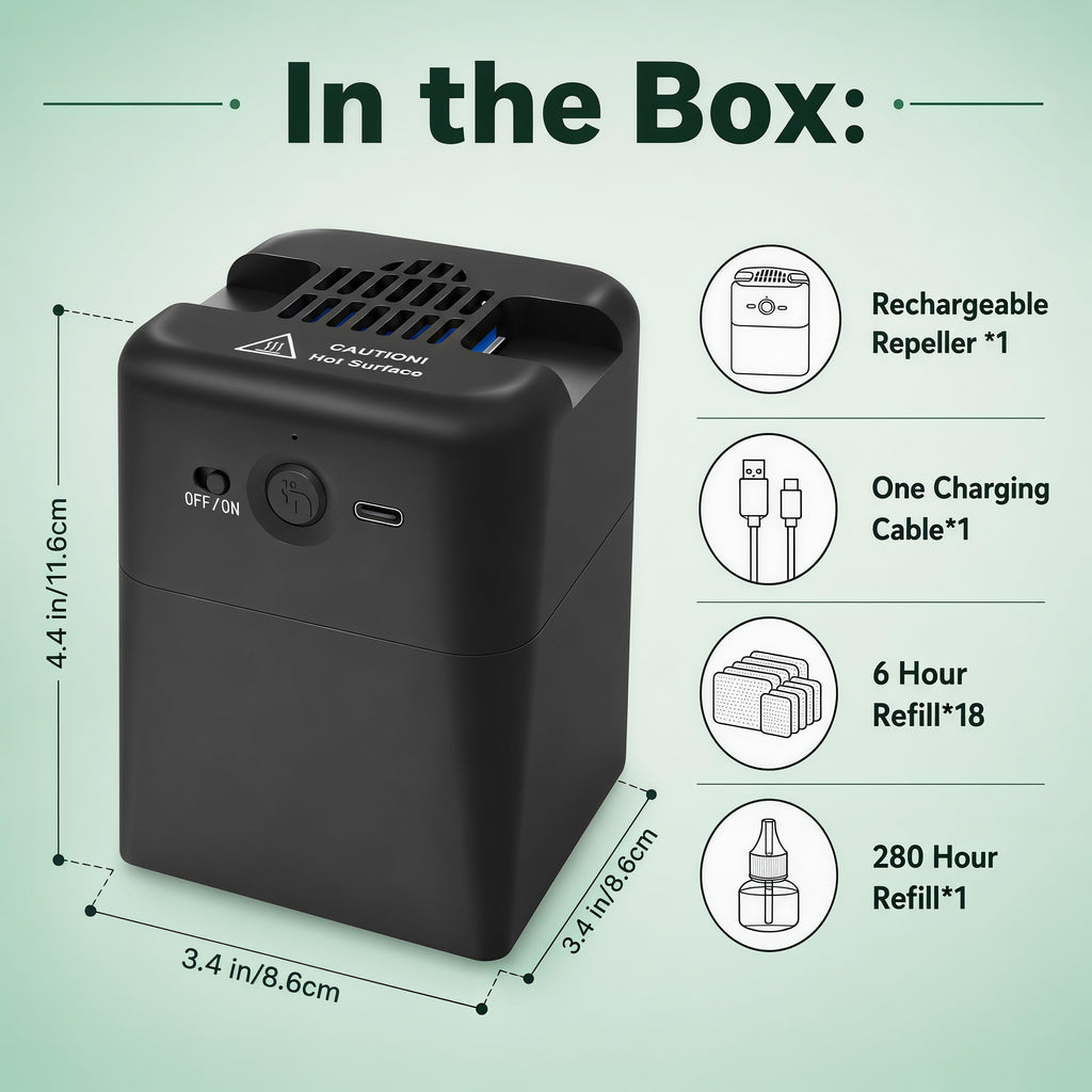 2-in-1 Rechargeable Mosquito Repellent Outdoor J9455