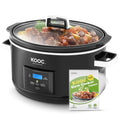 8.5-Quart Programmable Slow Cooker with Digital Countdown Timer, Black, Oval D83468