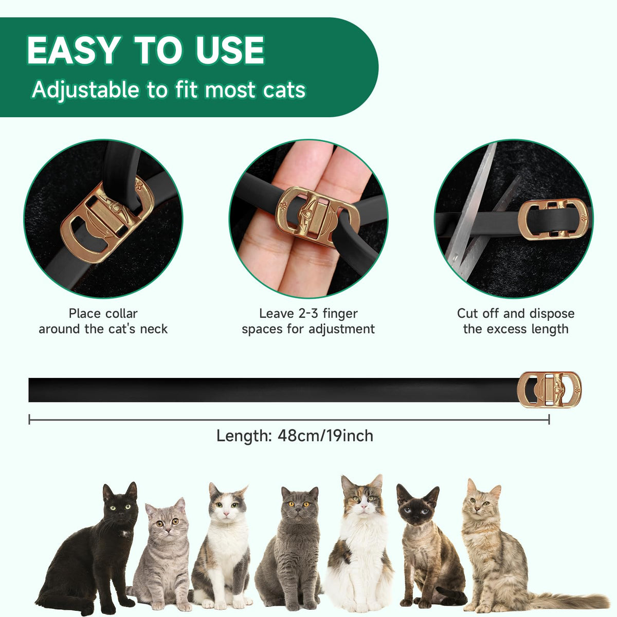 4 Pack Flea Collar for Cats Z477603