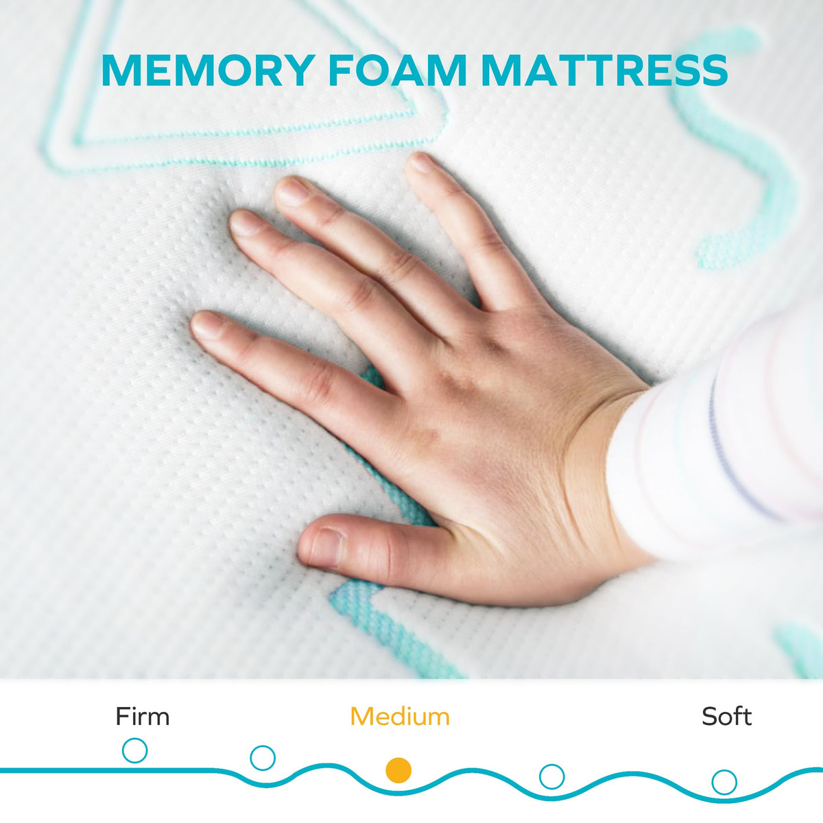 5 Inch Twin Size Memory Foam Mattress E42258