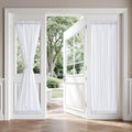 White Sidelight Curtains 2 Panels 26 x 72 inches B5097
