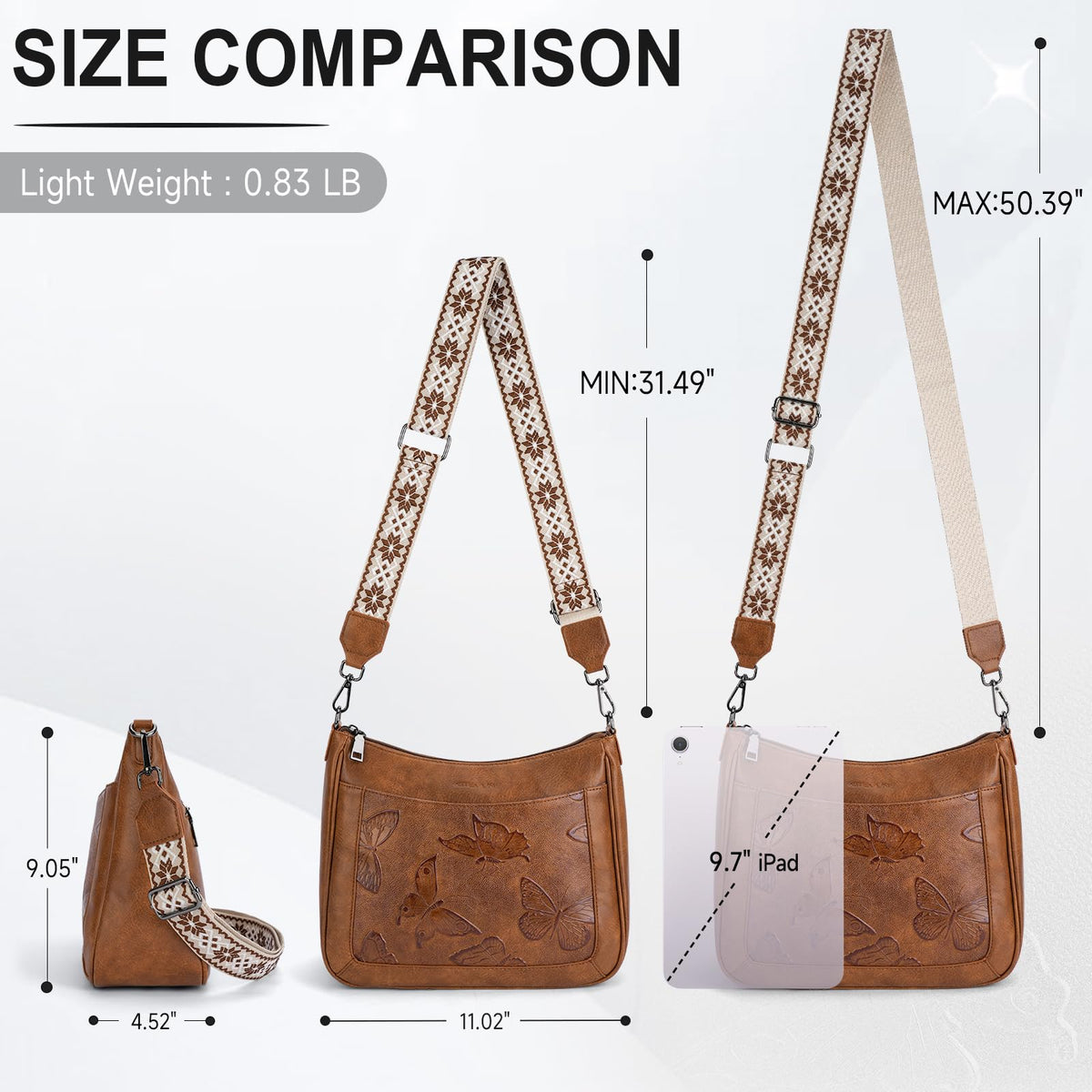 Vegan Leather Crossbody Bag G800