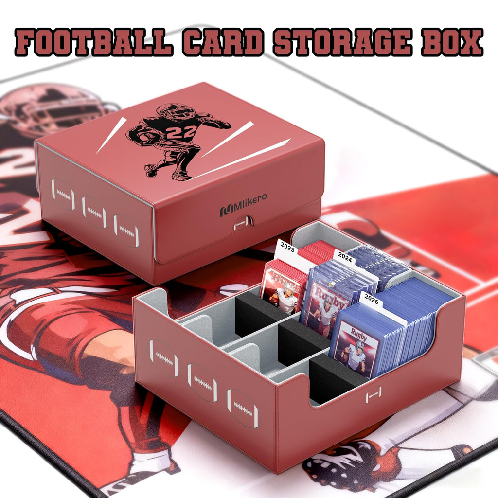 Football Card Storage Box with Magnetic Closure O449612