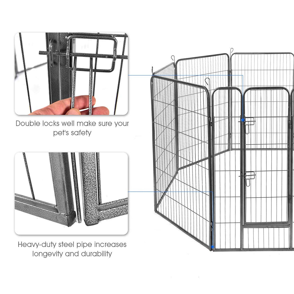 48 inch 8 Panel Metal Dog Playpen A96145