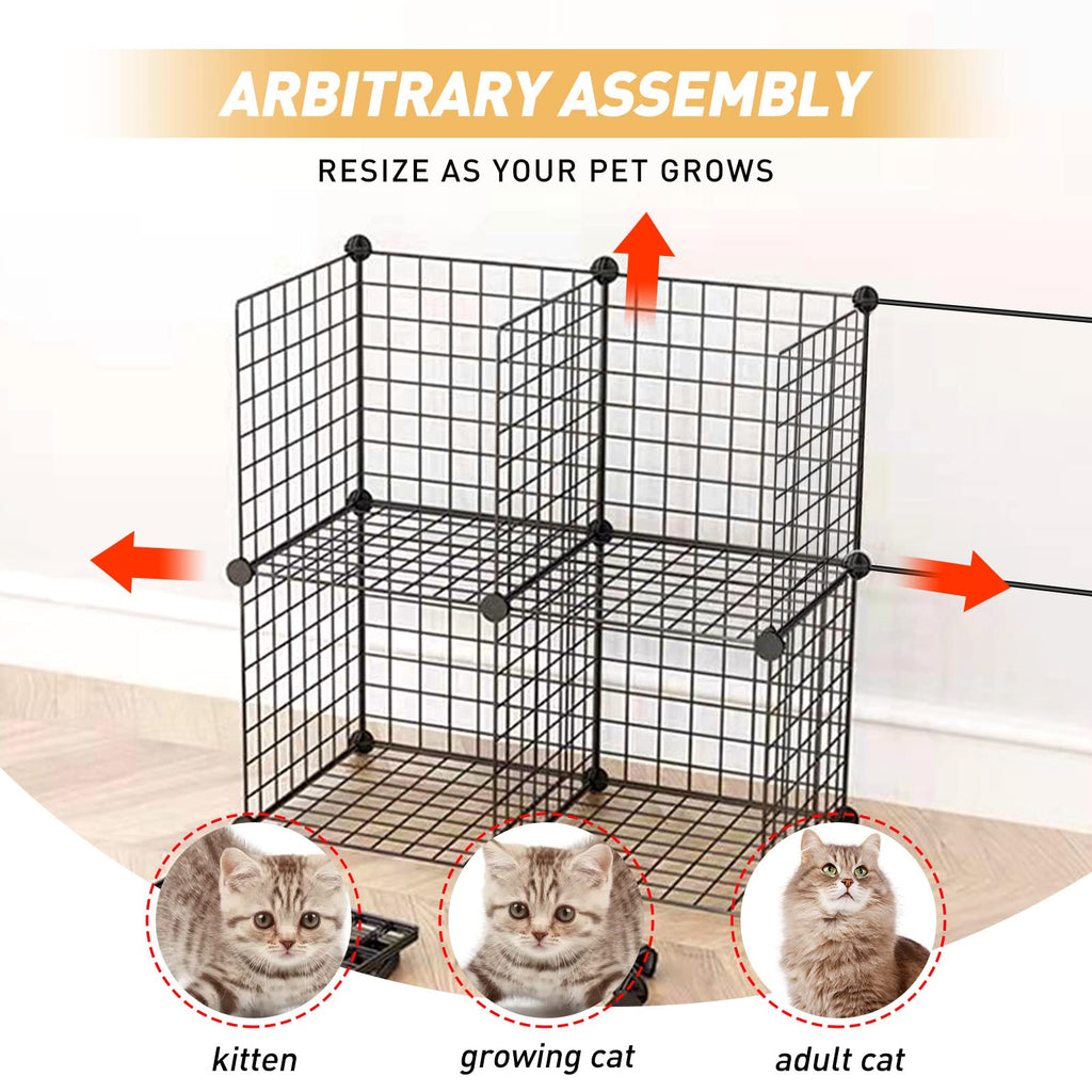 Large Cat Cage Detachable Metal Wire Playpen B726997