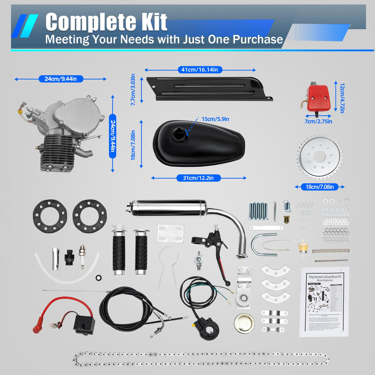 2 Stroke Air Cooling Bicycle Engine Kit T78677