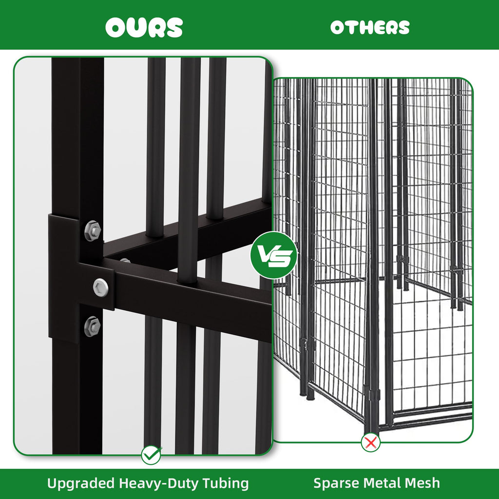 10x20 FT Heavy Duty Outdoor Dog Kennel with Roof R3083