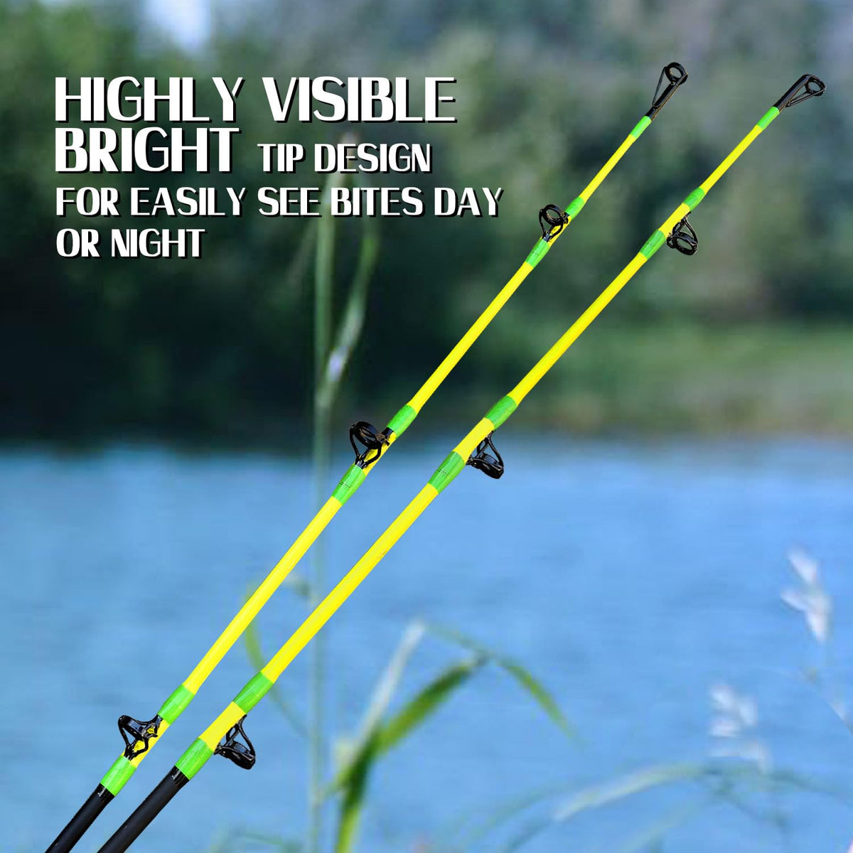 Green Catfish Fishing Rod 2 Piece Y51010