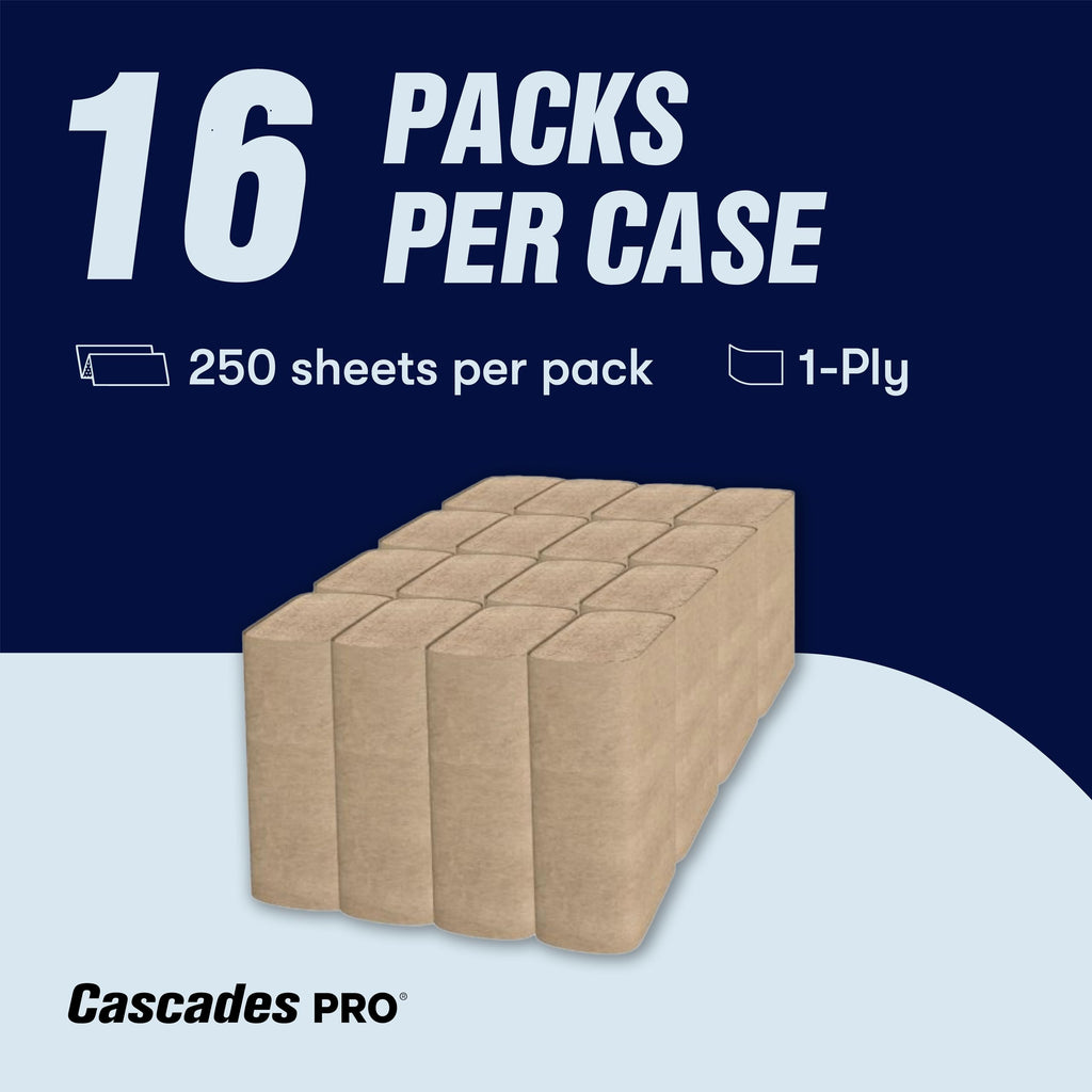 Multifold Paper Towels 250 Sheets 16 Packs Natural Brown B9447