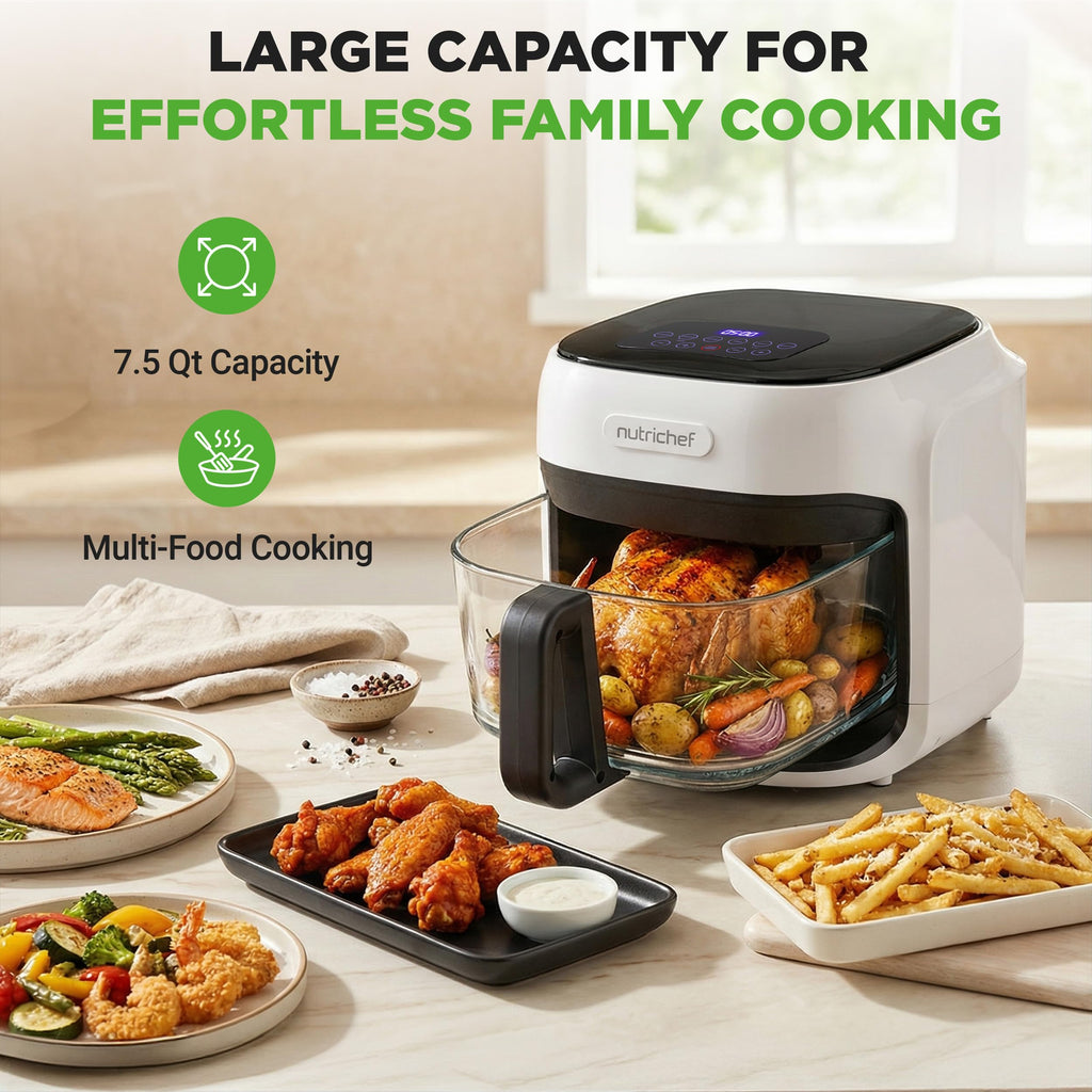 7.5 Quart Air Fryer with 6 Preset Cooking Modes A30495