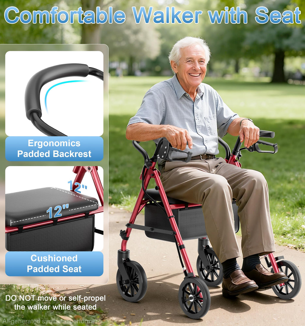 Foldable Walkers with Seat F7277