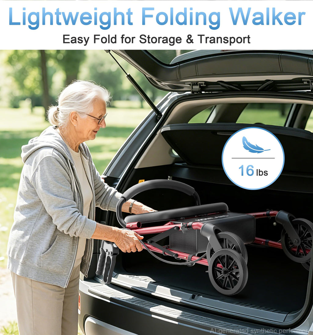 Foldable Walkers with Seat F7277