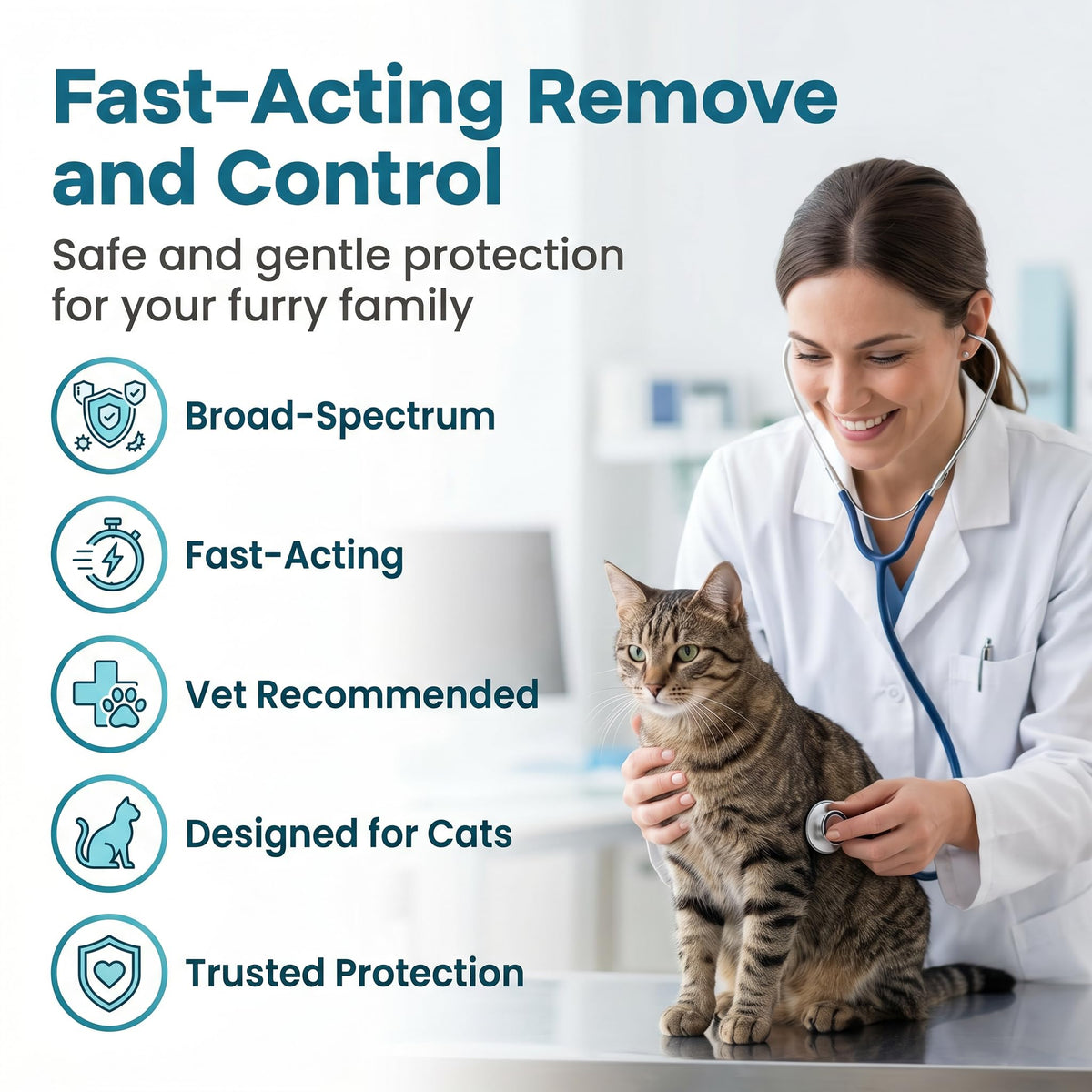 Praziquantel & Pyrantel Pamoate Dewormer Liquid for Cats and Kittens 100 mL B550181