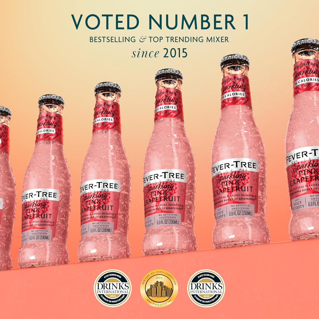 Sparkling Pink Grapefruit Soda Mixer, 24 Pack, 6.8 Fl Oz Bottles A479770