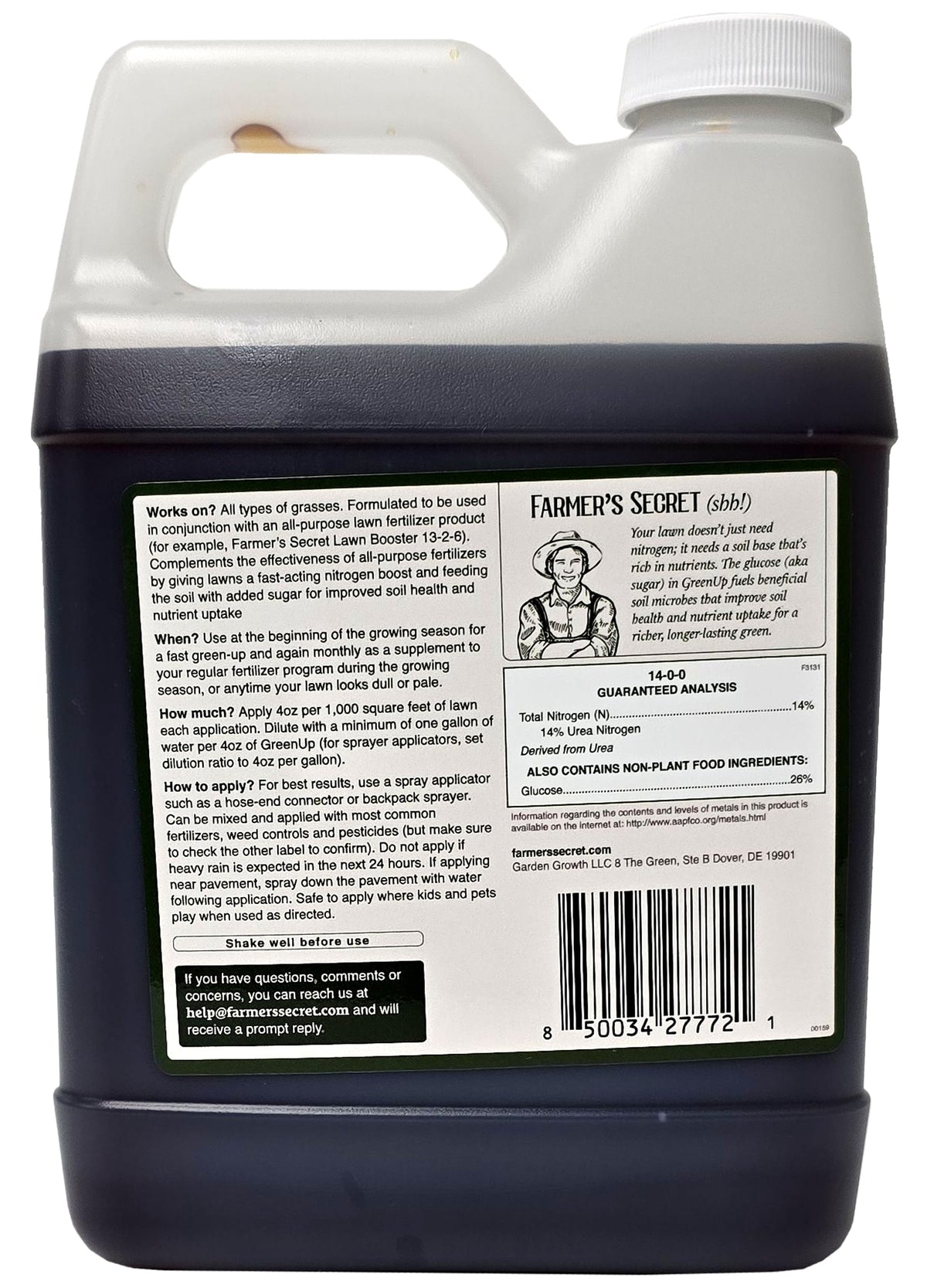 High Nitrogen Fast Acting Concentrated Fertilizer 32oz E829731