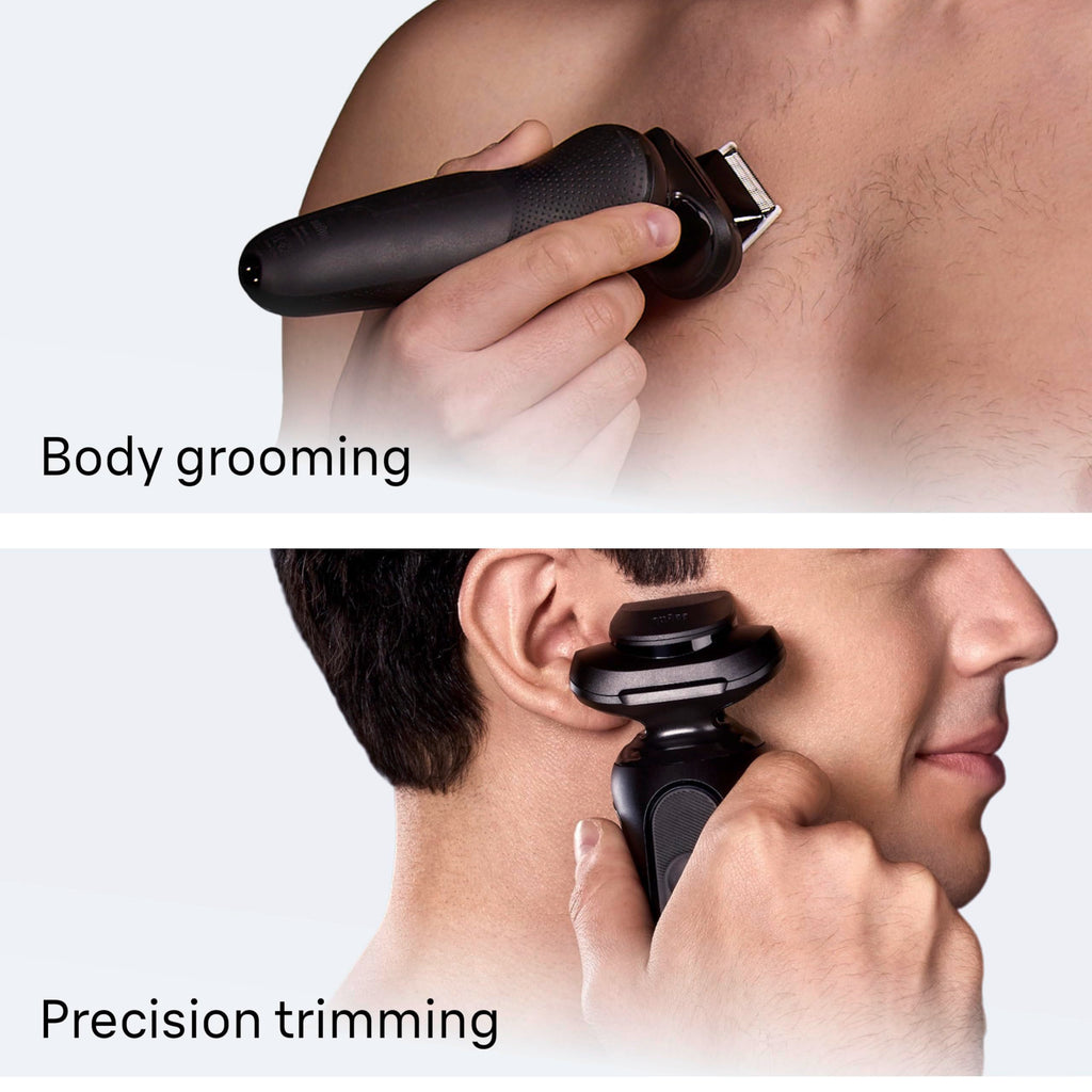 Black Wet & Dry Electric Shaver with Trimmer U254