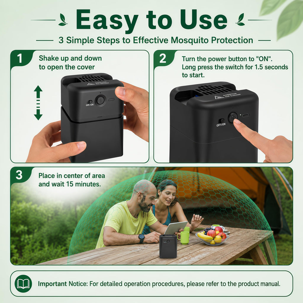 2-in-1 Rechargeable Mosquito Repellent Outdoor J9455
