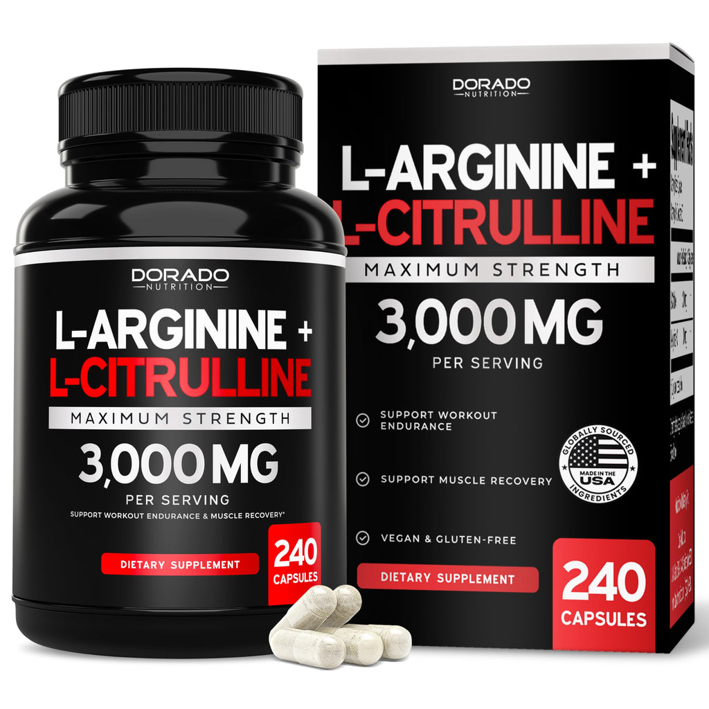 L Arginine L Citrulline 3000mg 240 Capsules K40021