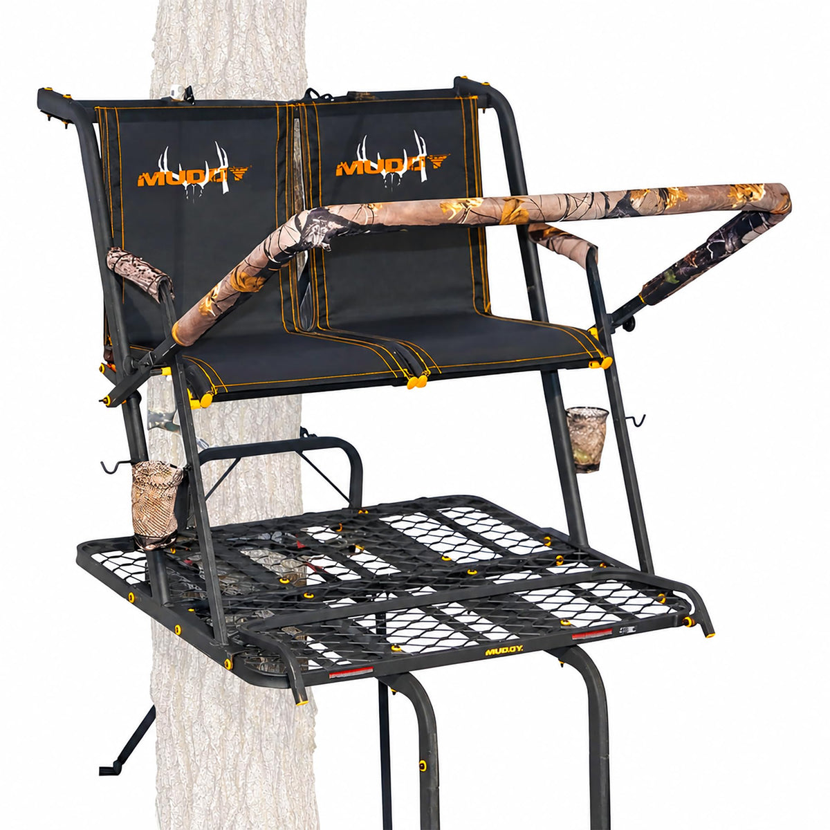 2 Person Outdoor Hunting Climbing Ladder Tree Stand Z86672