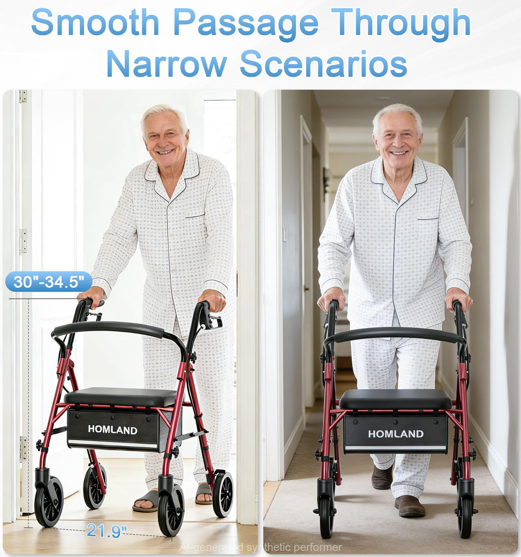 Foldable Walkers with Seat F7277
