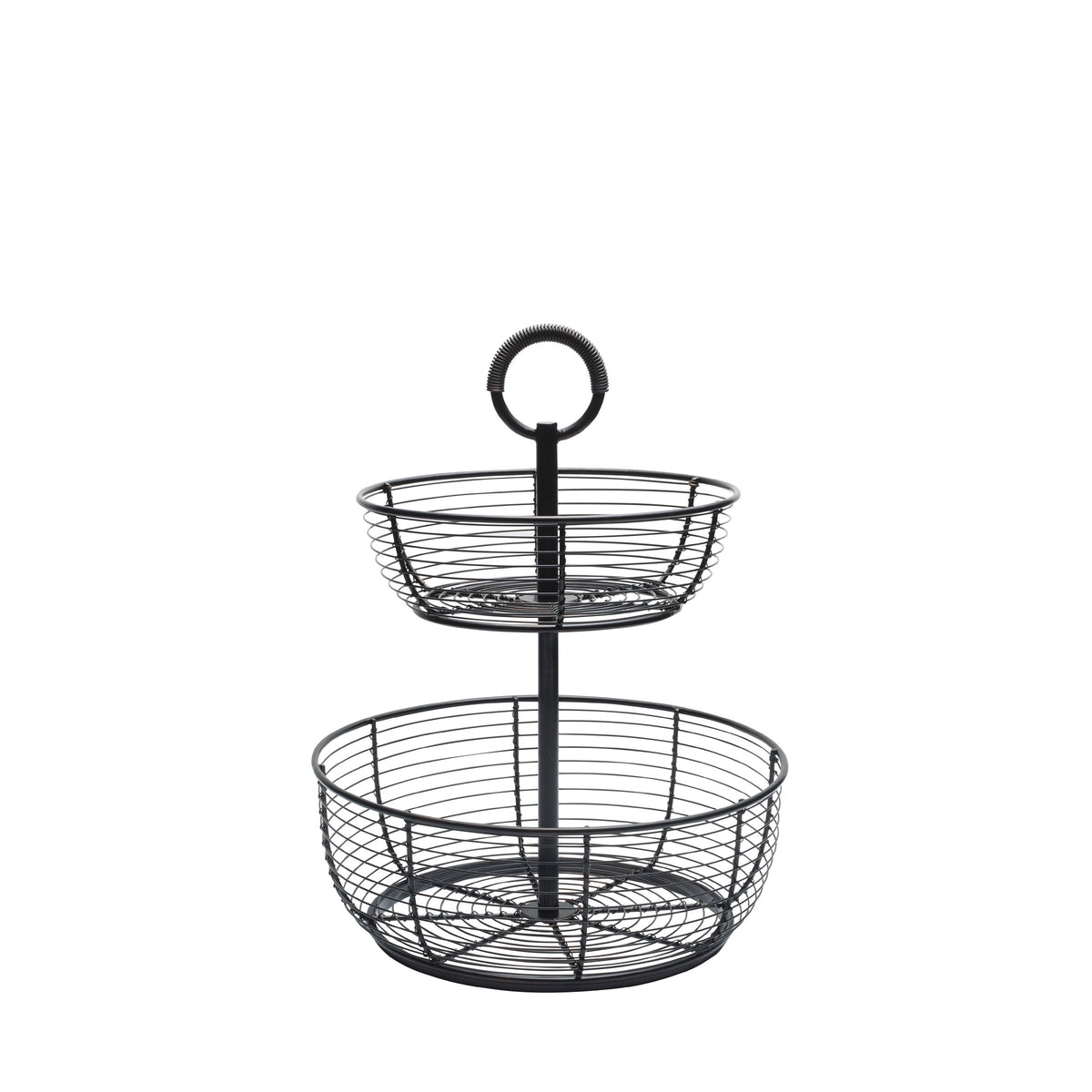 3-Tier Metal Floor Standing Fruit Storage Basket W787821