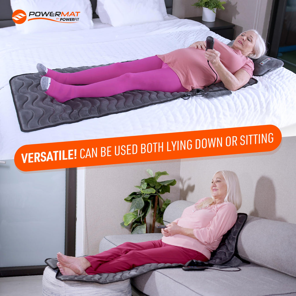 Full Body Massage Mat with Detachable Massage Pillow, 9 Intensity Levels, 9 Massage Modes & 3 Heat Settings K5281